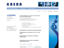 Tablet Screenshot of kaera-ag.de